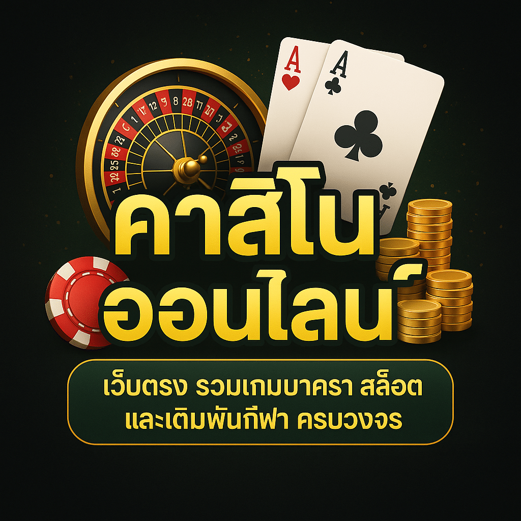 เว็บคาสิโนออนไลน์อันดับ 1 ศูนย์รวมเกมบาคาร่า สล็อต และรูเล็ต